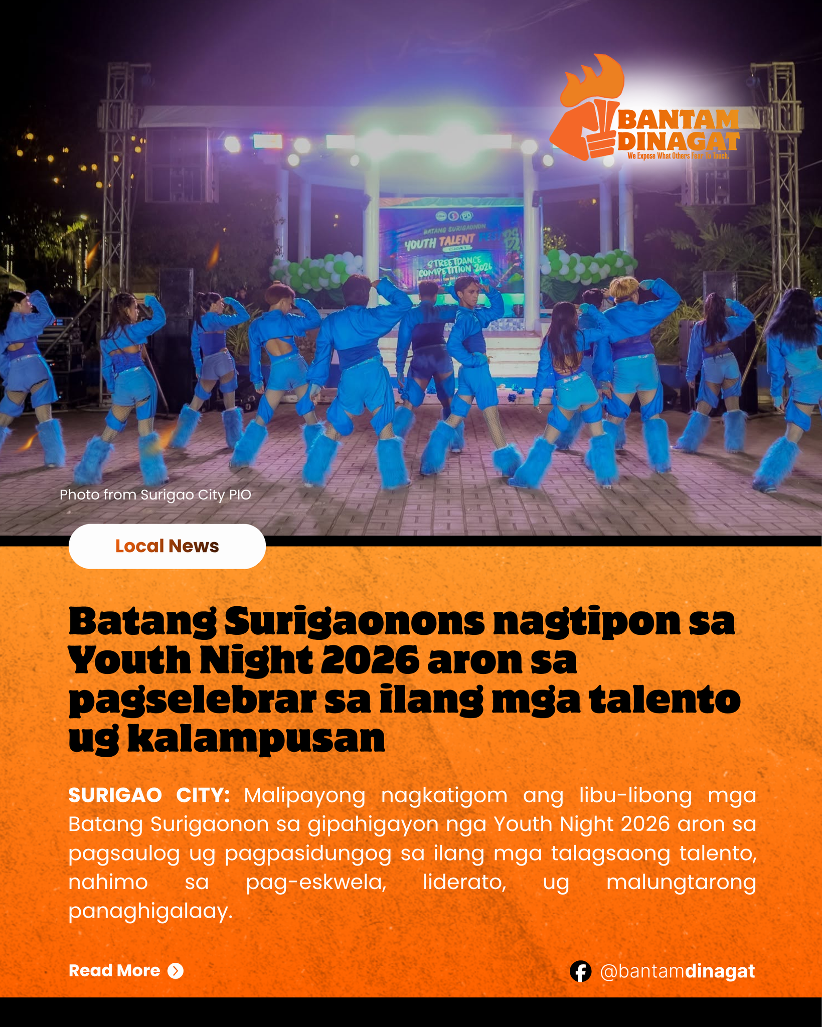 Batang Surigaonons nagtipon sa Youth Night 2026 aron sa pagselebrar sa ilang mga talento ug kalampusan